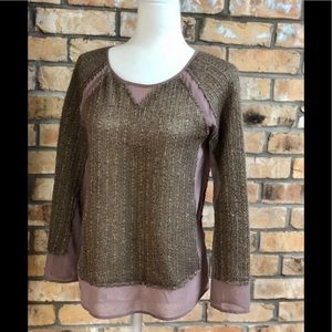 Mystree Gold and Lilac Sweater